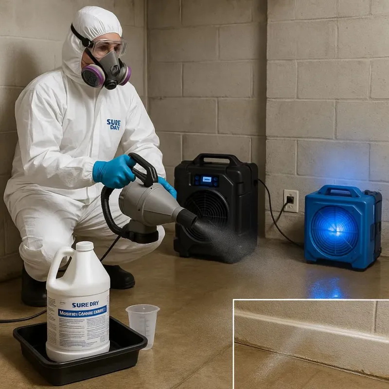 Sanitization and Odor Removal process in Oxford, MA
